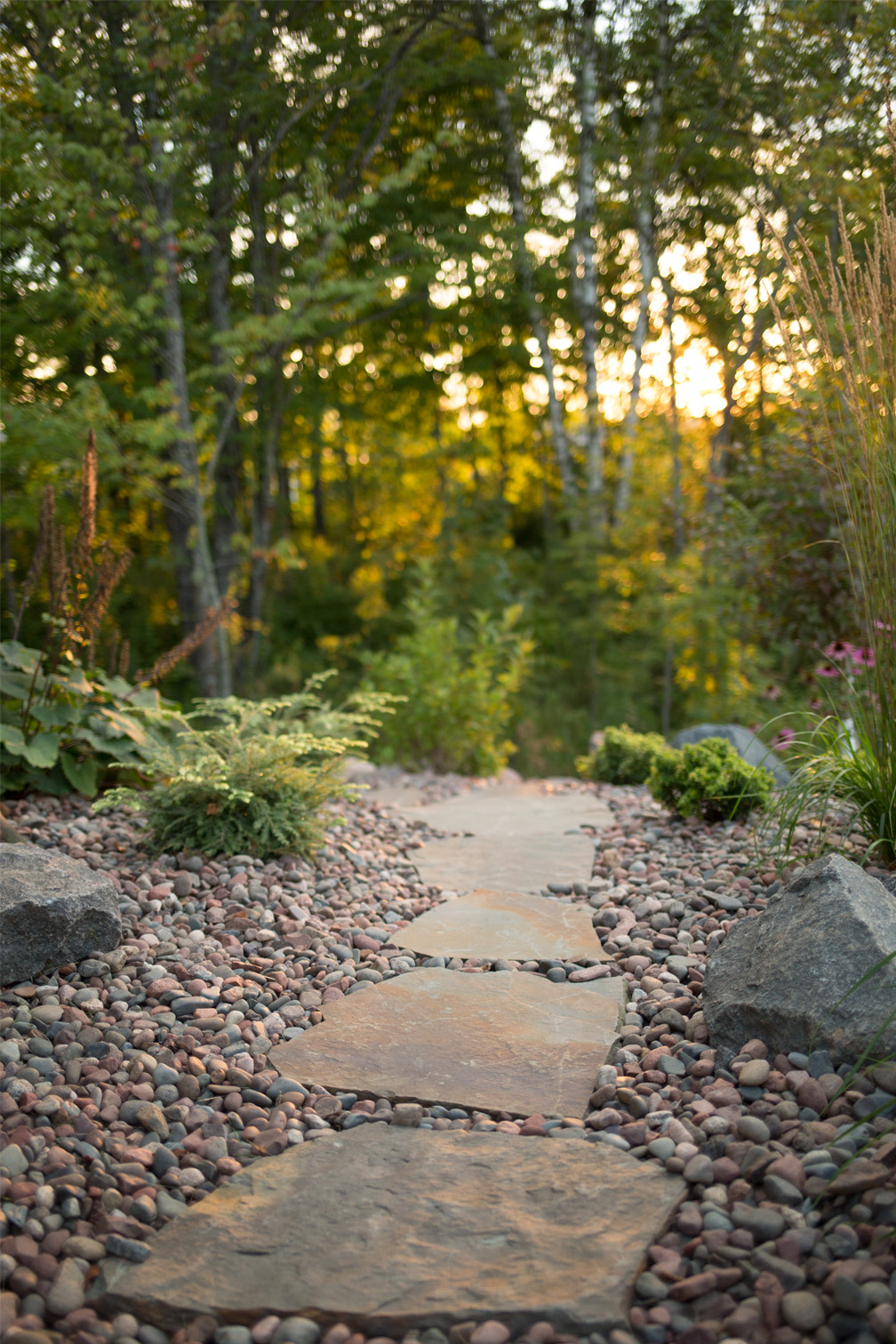 Stone pathway