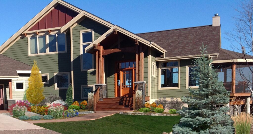 house with VR landscaping