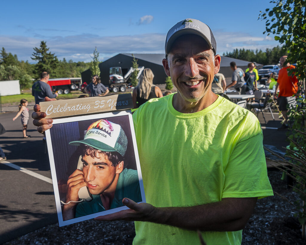 Troy Grohsman with throwback photo